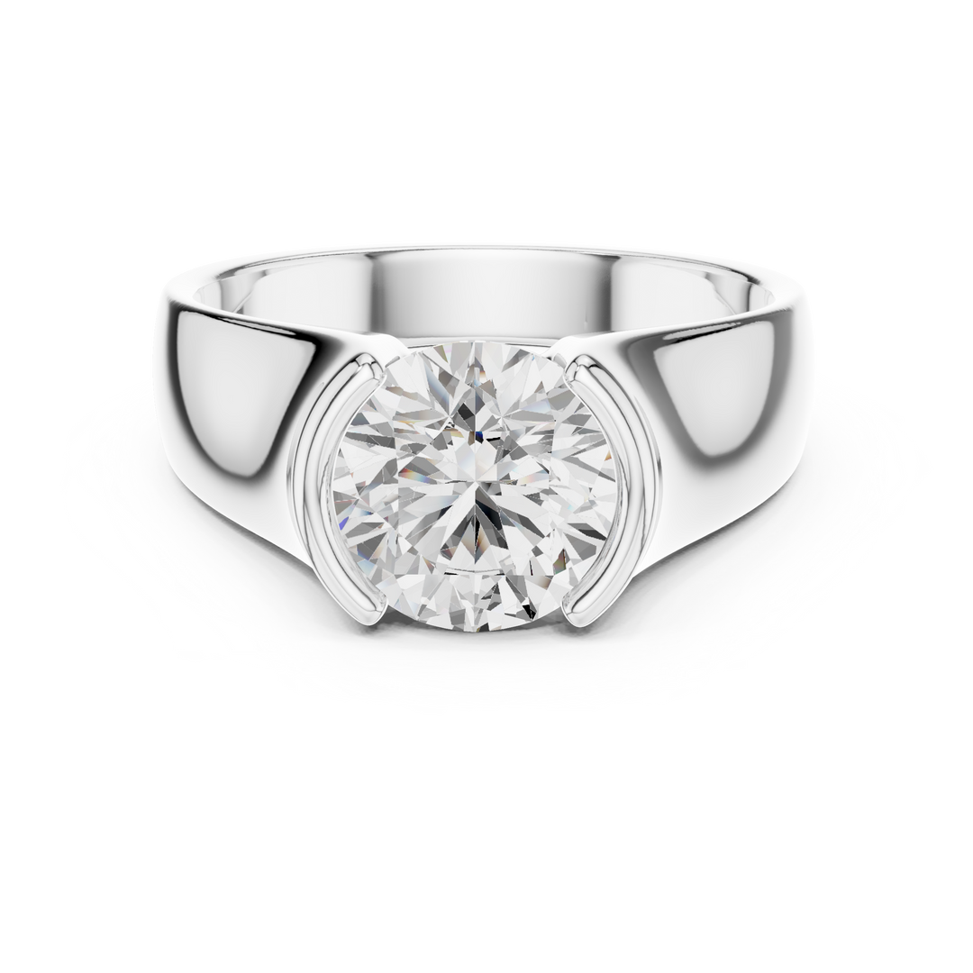 Bold Solitaire Mens Ring — 1.50ct