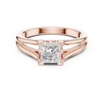 Load image into Gallery viewer, Classic 1.00ct Princess Cut Diamond Solitaire Ring
