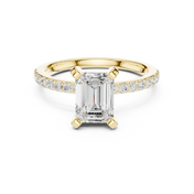 Eden 2.00ct Emerald Cut Diamond Ring