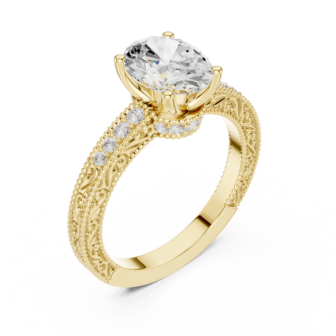 Horizon 2.00ct Oval Diamond Three-Stone Ring