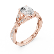 Miroir 1.36ct Oval Diamond Ring