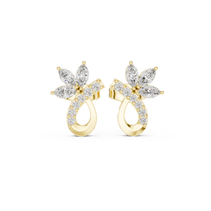 Ada Diamond Solitaire Stud Earrings
