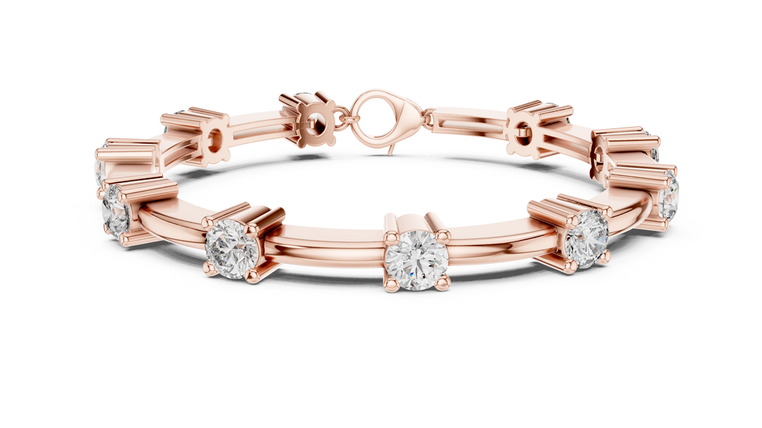 Diamond Station Bracelet — 5.60ct