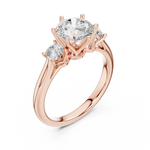 Load image into Gallery viewer, Soleil 1.50ct Round Brilliant Diamond Ring
