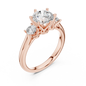 Soleil 1.50ct Round Brilliant Diamond Ring