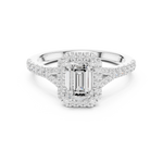 Load image into Gallery viewer, Aria 1.00ct Emerald Cut Diamond Ring
