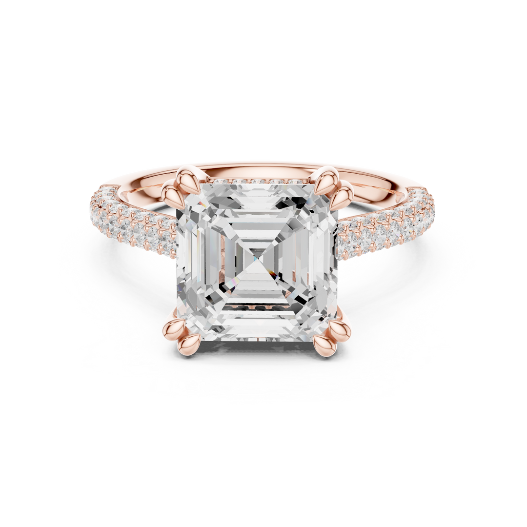Monolith 3.83ct Emerald Cut Diamond Ring