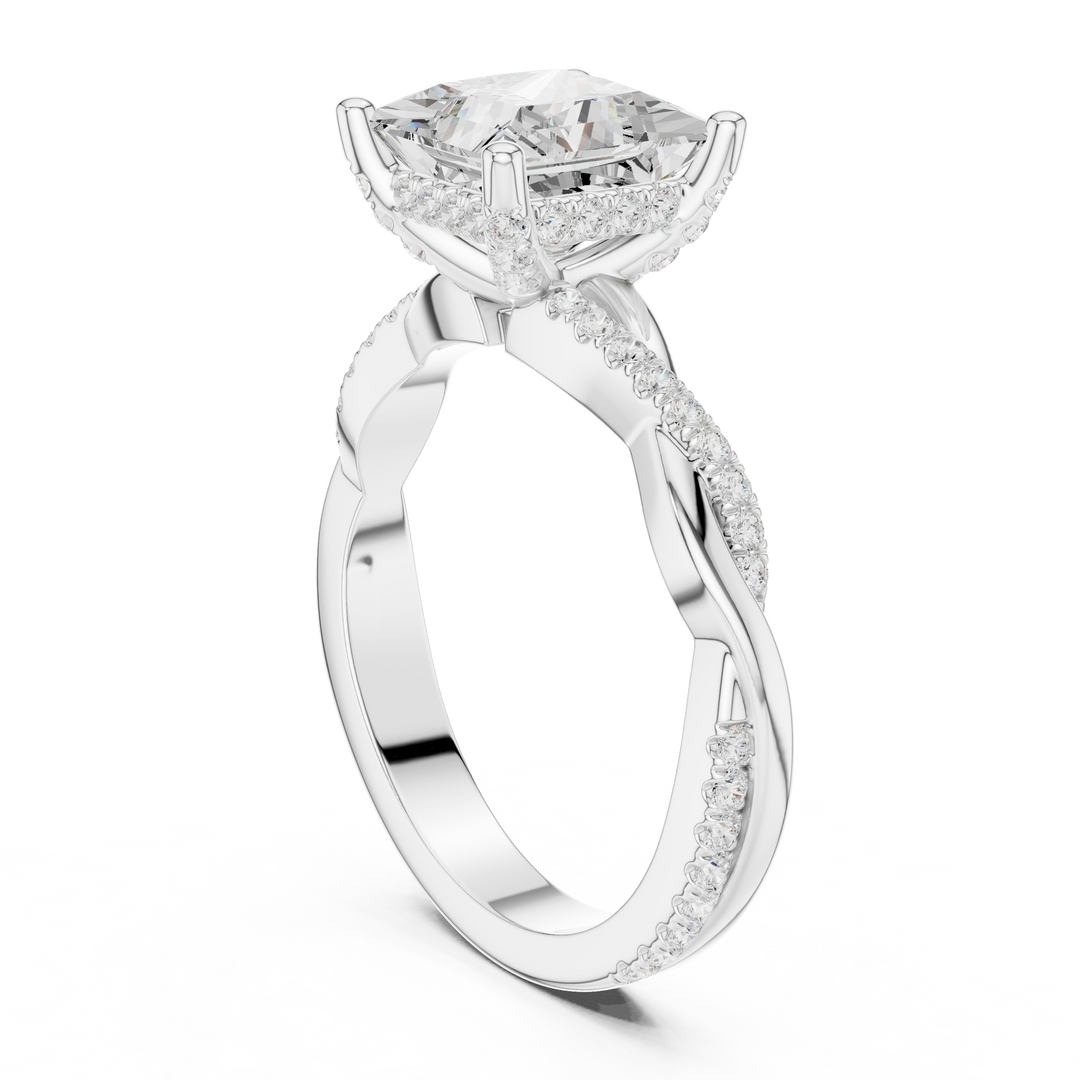 Imperial 2.00ct Princess Cut Three-Stone Diamond Ring