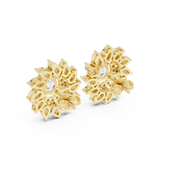 Zara Diamond Halo Stud Earrings