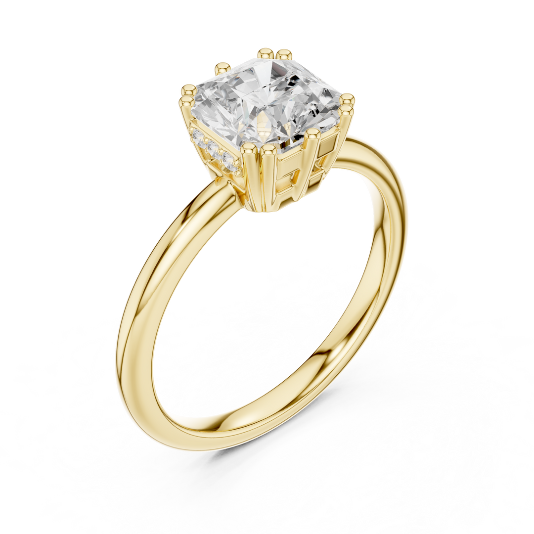 Diamantine 1.75ct Radiant Cut Diamond Ring