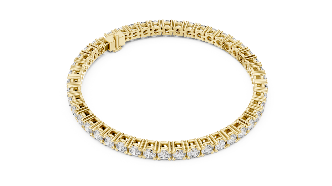 Clasp Tennis Bracelet — 7.42ct