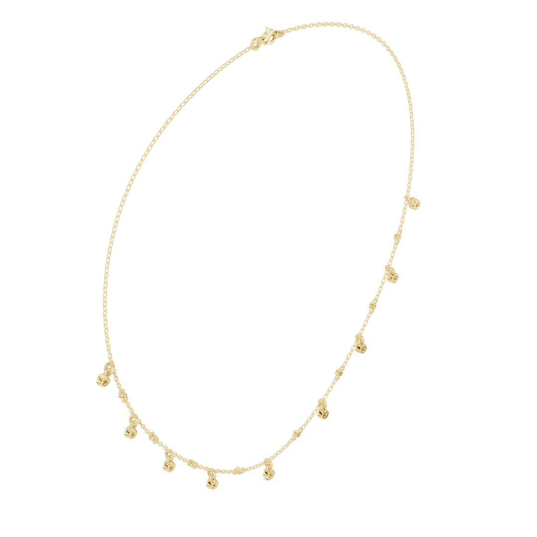 Diamond Station Necklace — 0.36ct