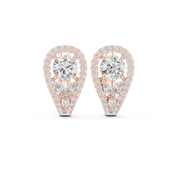 Aurelia Diamond Halo Stud Earrings