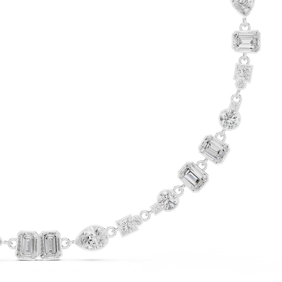 Mixed-Shape Tennis Necklace — 5.49ct