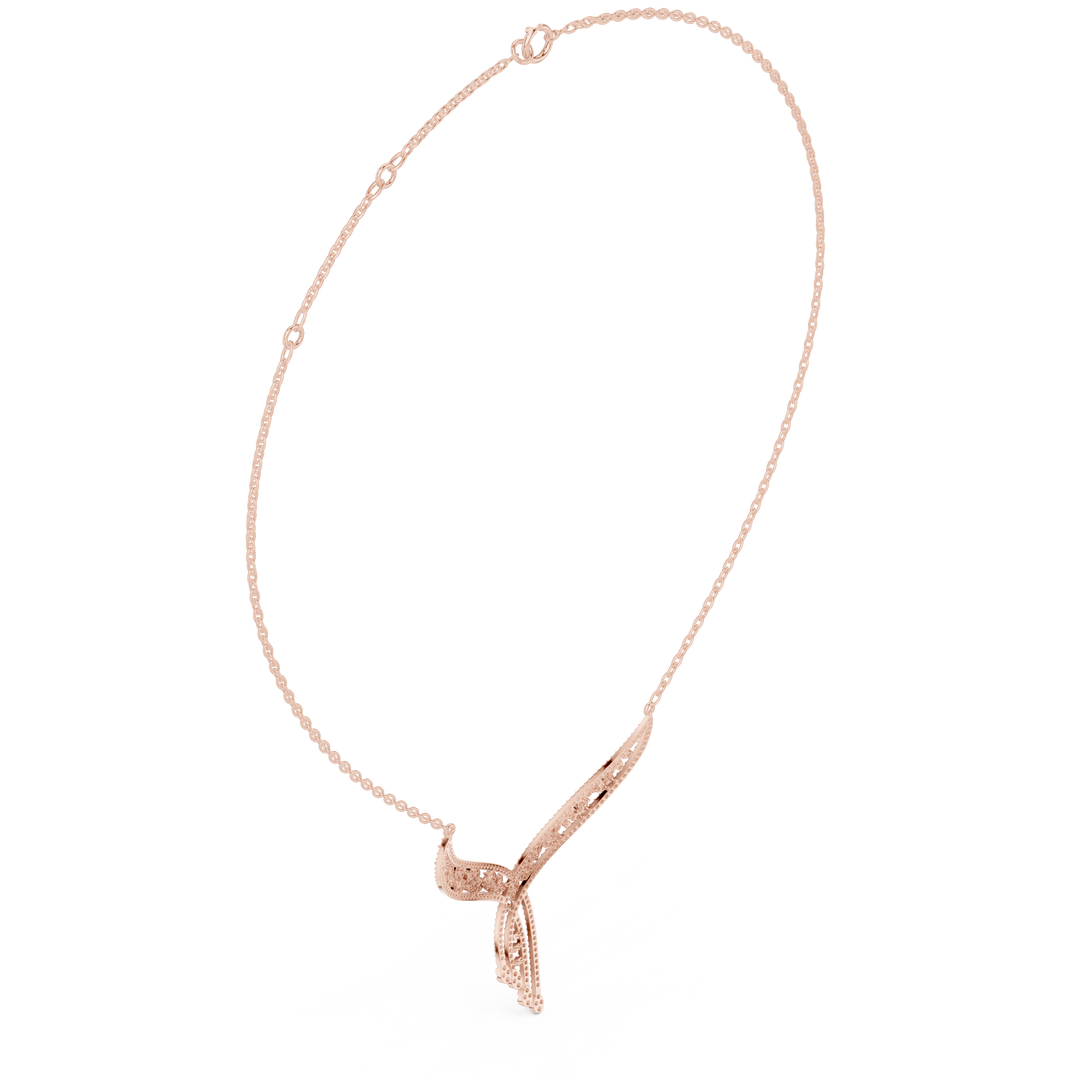 Crescent Wing Statement Necklace — 1.51ct
