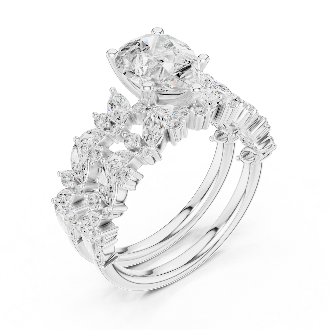 Raindrop 1.60ct Pear Shape Diamond Ring