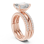 Load image into Gallery viewer, Oberon 2.83ct Emerald Cut Diamond Ring
