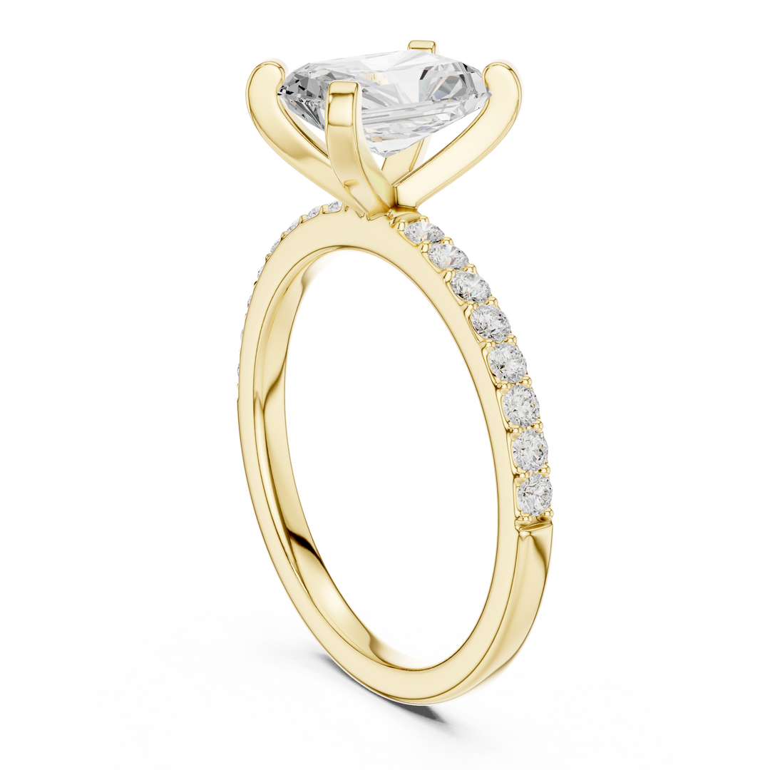 Opulent 2.00ct Radiant Cut Diamond Engagement Ring