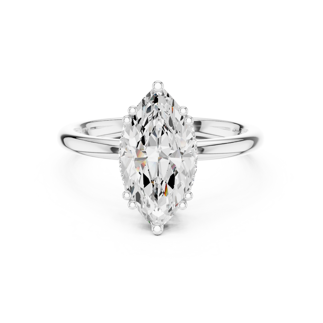 Fantaisie Marquise Diamond Accent Ring