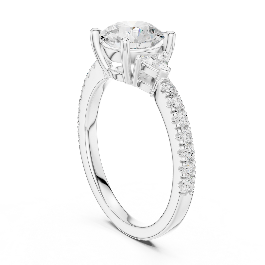 Celestine Round Brilliant Diamond Ring