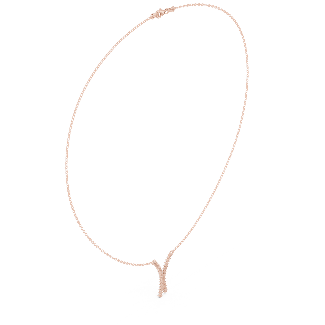 Forked Branch Pendant Necklace — 0.37ct