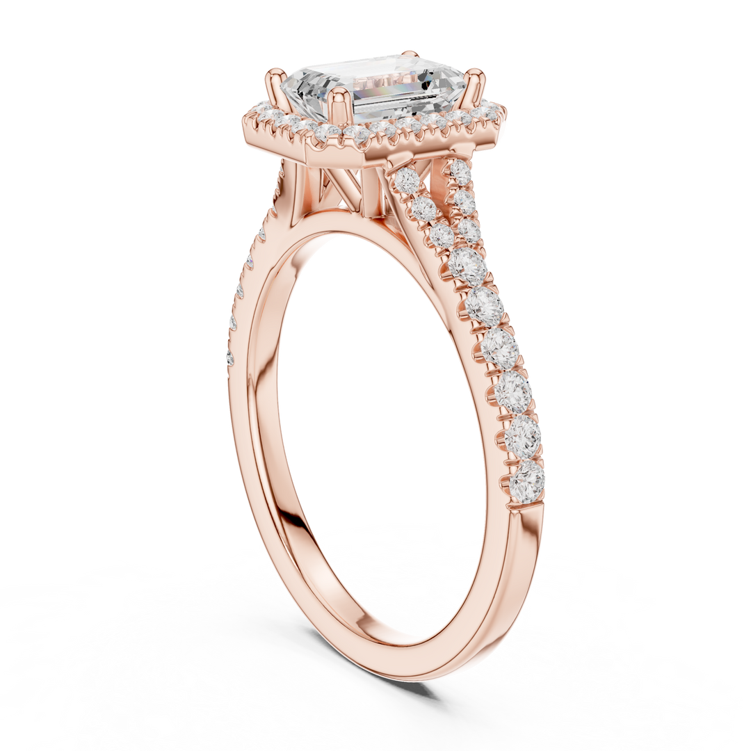Aria 1.00ct Emerald Cut Diamond Ring