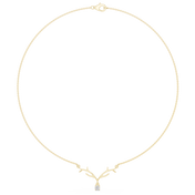Sculptural Branch Pendant Necklace — 0.24ct