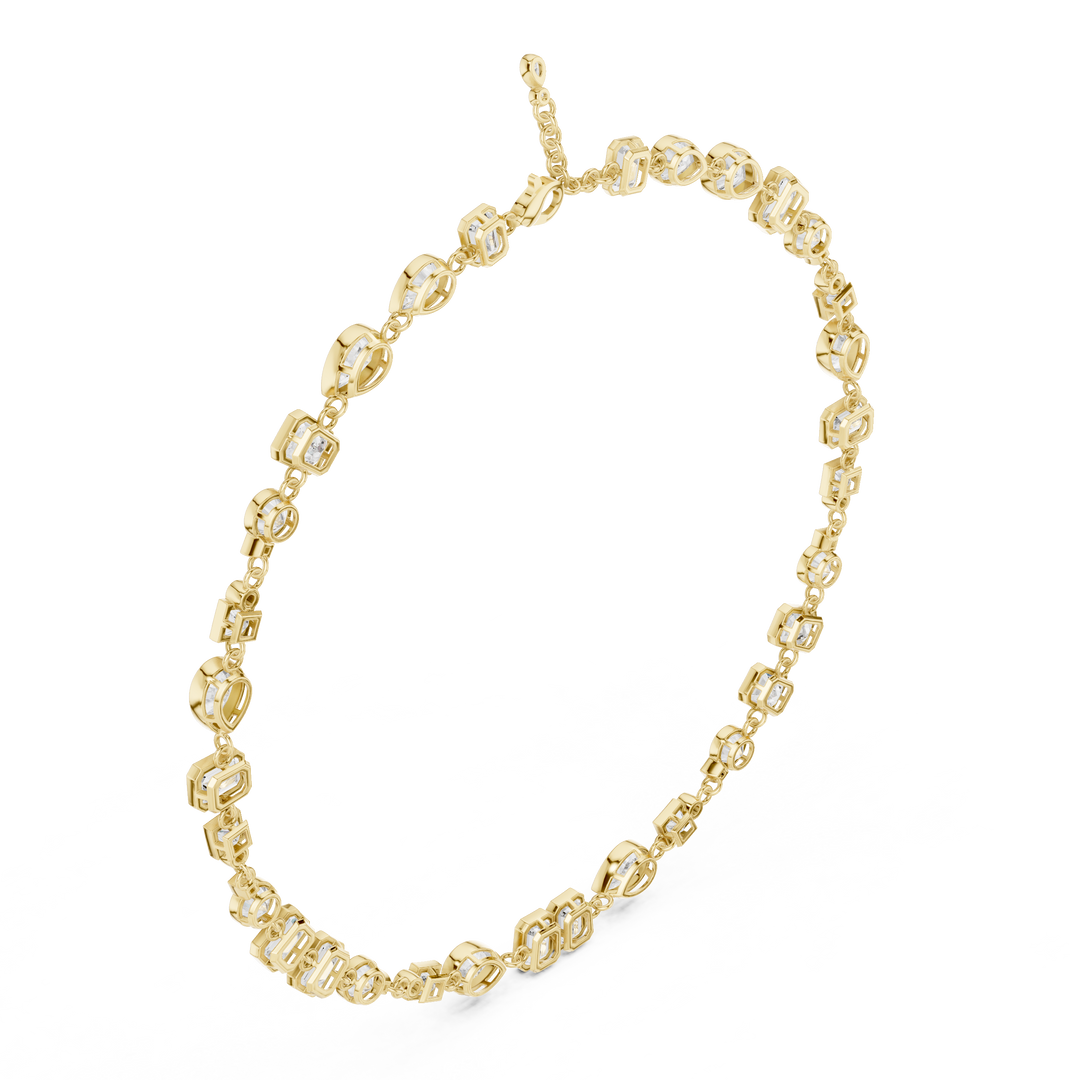 Mixed-Shape Tennis Necklace — 5.49ct