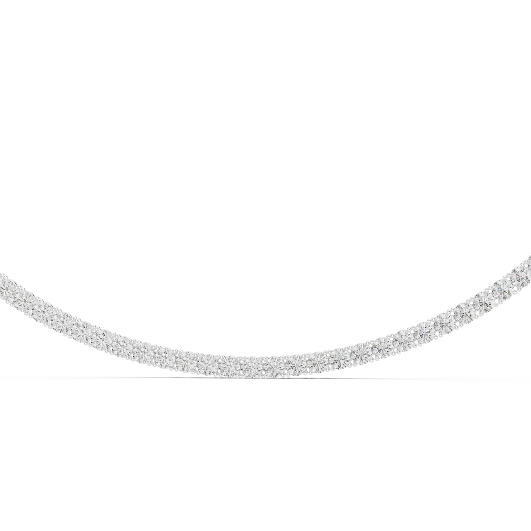 Classic Tennis Necklace — 37.20ct