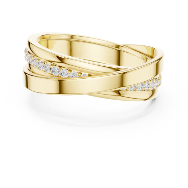 Slim Row Band Mens Ring — 0.29ct
