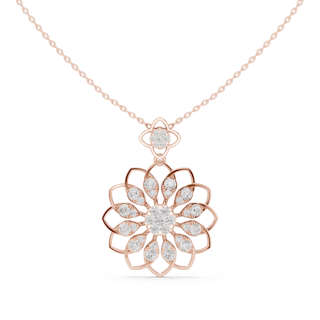 Sunflower Marquise Pendant — 1.76ct
