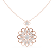 Sunflower Marquise Pendant — 1.76ct