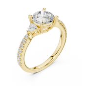 Celestine Round Brilliant Diamond Ring