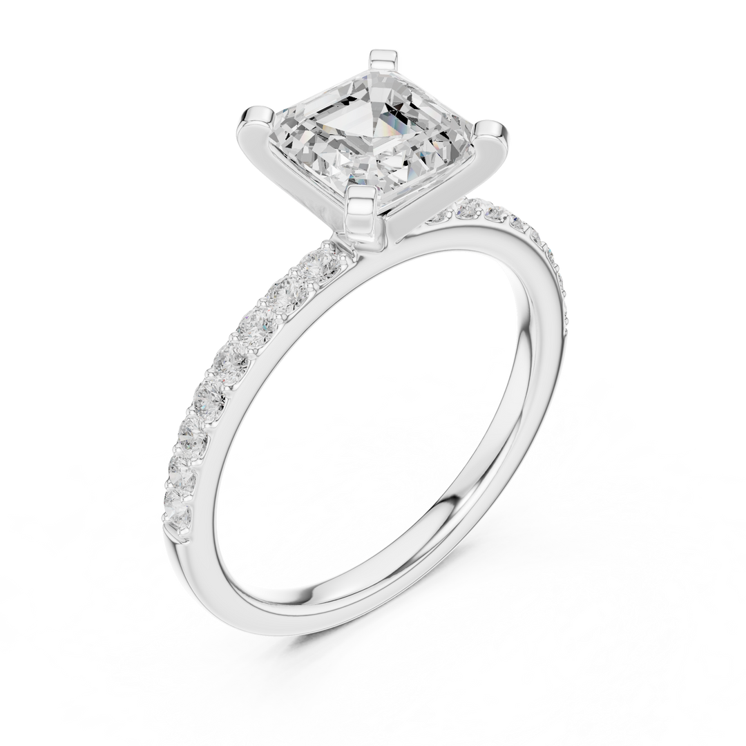 Hera 2.00ct Asscher Cut Diamond Engagement Ring