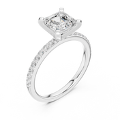 Hera 2.00ct Asscher Cut Diamond Engagement Ring