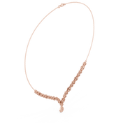 Floral Cluster Y Necklace — 1.14ct