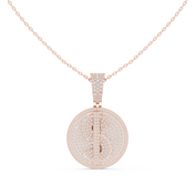 Fully Iced Circle Pendant — 1.74ct