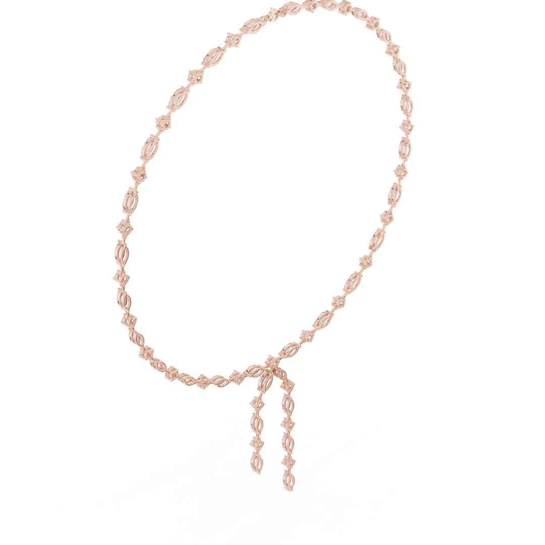 Marquise Y-Drop Necklace — 10.43ct