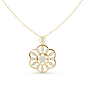 Floral Wheel Pendant — 0.84ct