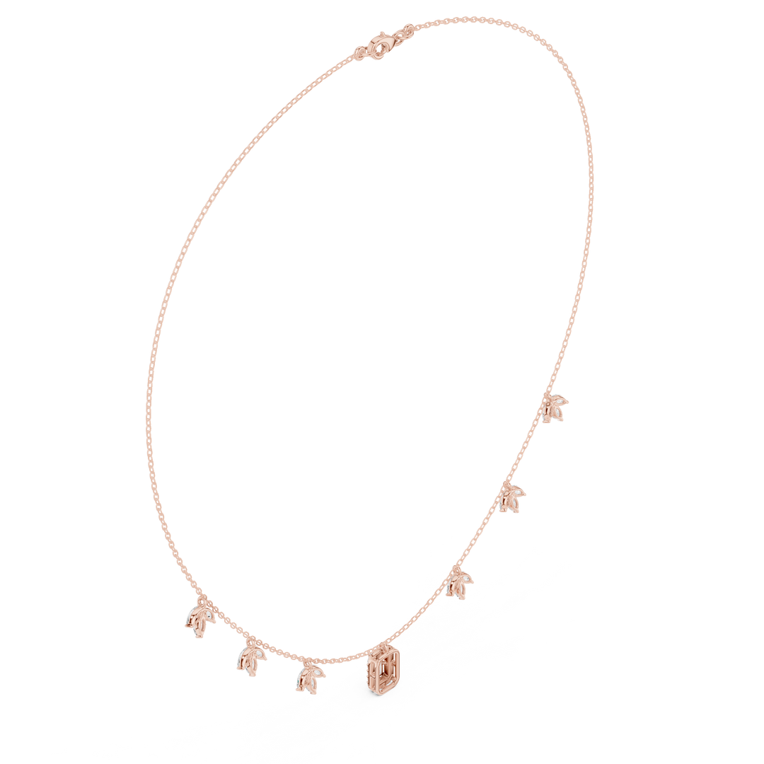 Botanical Leaf Pendant Necklace — 1.73ct
