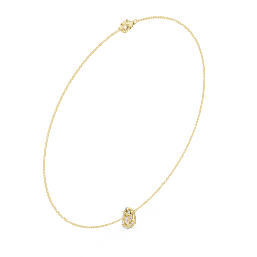 Pear Solitaire Drop Necklace — 3.07ct