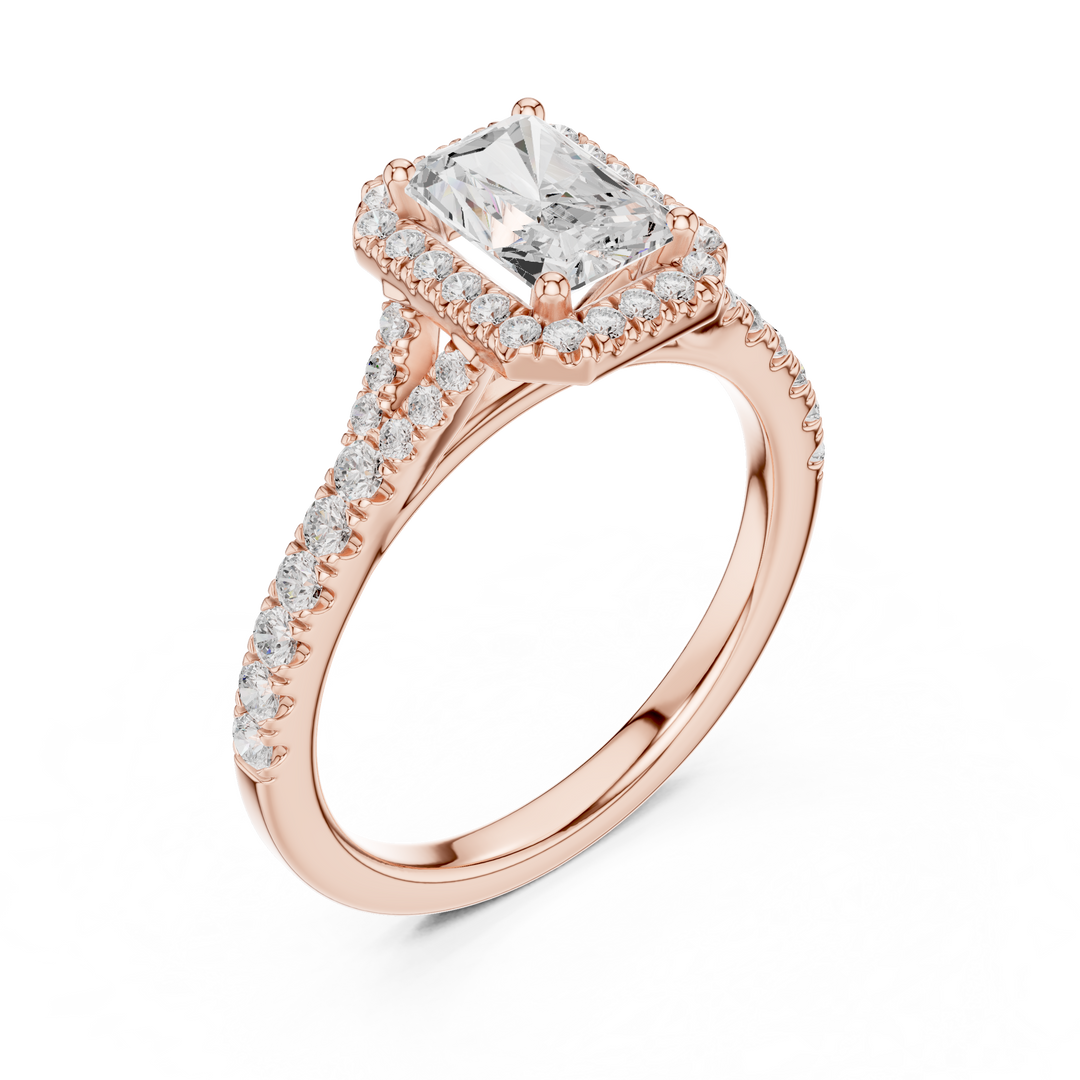 Solange 1.00ct Radiant Cut Diamond Ring