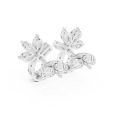 Ada Diamond Solitaire Stud Earrings