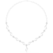 Geometric Chain Station Necklace — 2.95ct