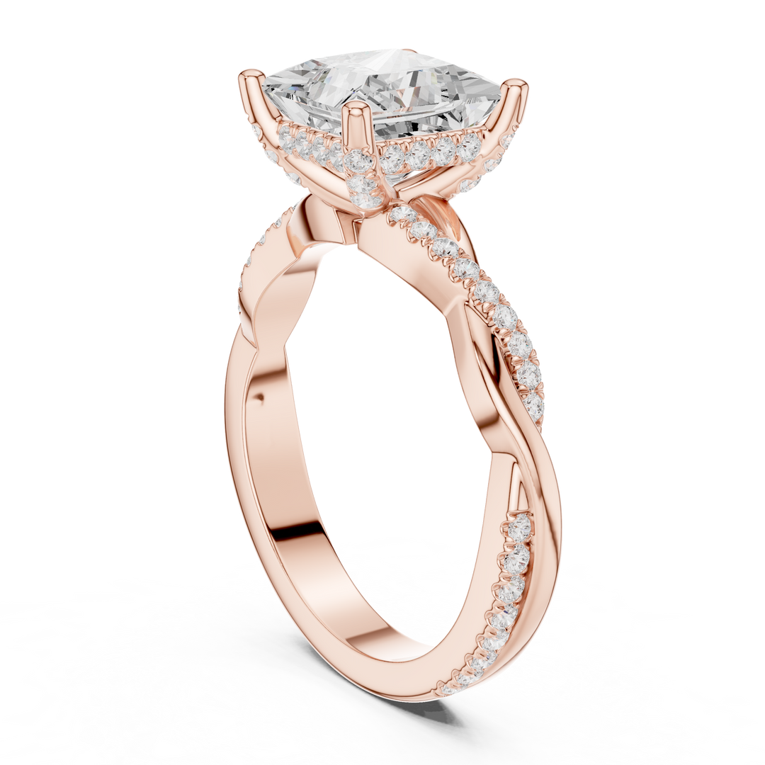 Imperial 2.00ct Princess Cut Three-Stone Diamond Ring