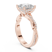 Imperial 2.00ct Princess Cut Three-Stone Diamond Ring