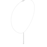 Load image into Gallery viewer, Graduated Solitaire Drop Necklace — 0.63ct
