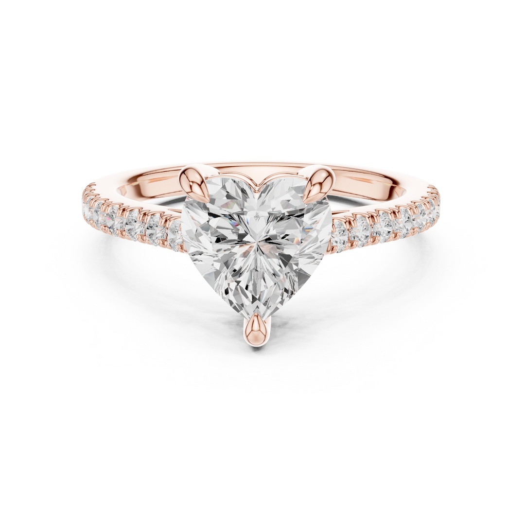 Juliet 2.00ct Heart Cut Diamond Engagement Ring