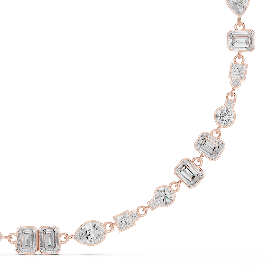 Mixed-Shape Tennis Necklace — 5.49ct