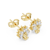 Aria Diamond Solitaire Stud Earrings